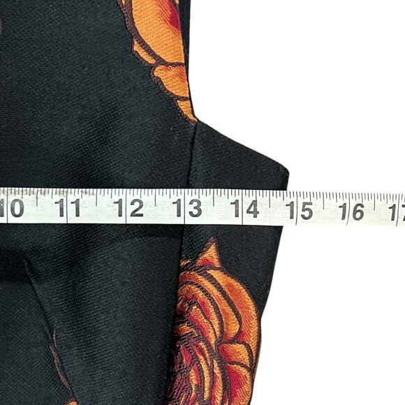 Aquilano Rimondi Sheath Dress 40 US S Black Floral Italy Romantic Euro Summer - Picture 11 of 16